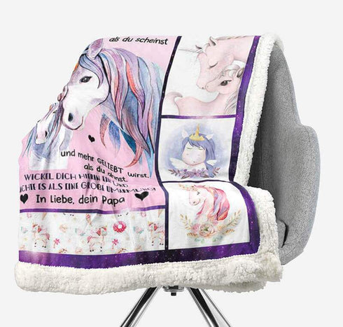 Divesart - Decke vom Vater an den Sohn - "Fabelhafte Welt"