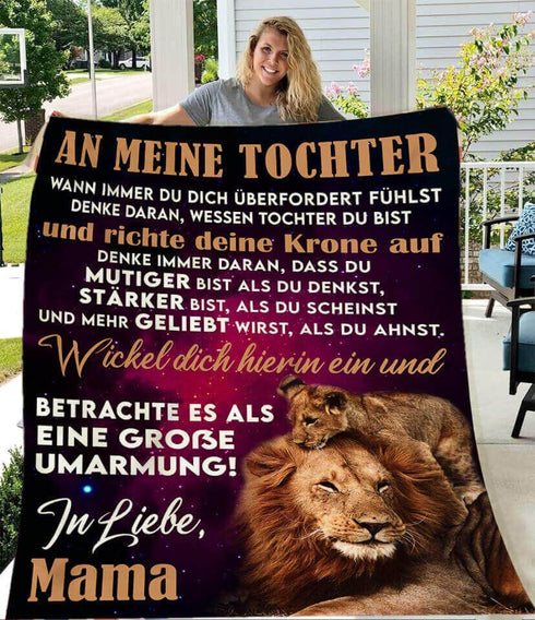 Divesart - Decke von Mutter zu Tochter - "Du bist mein kleines Kätzchen"