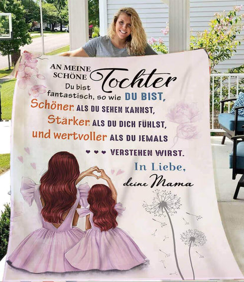 Divesart - Decke von Mutter zu Tochter - "Die Schönheit des Lebens"