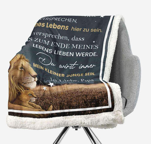 Divesart - Decke vom Vater an den Sohn - "Ein Löwe im Mondlicht"