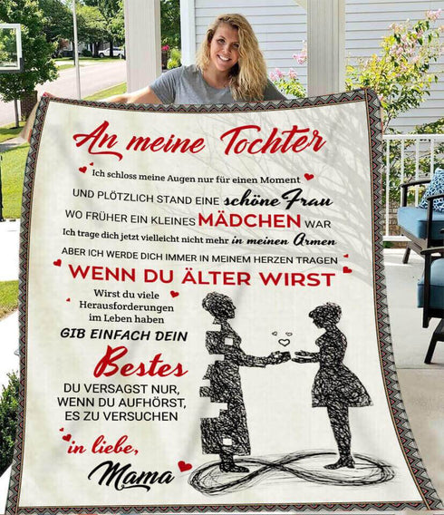 Divesart - Decke von Mutter zu Tochter - "Mein Herz ist bei dir"