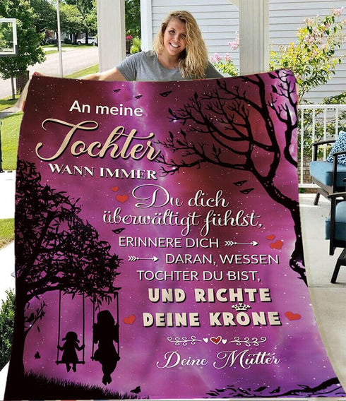 Divesart - Decke von Mutter zu Tochter - "Du bist besonders"