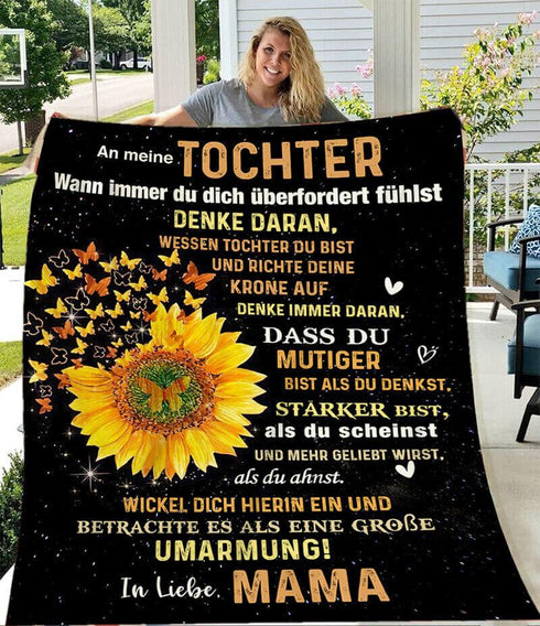 Divesart - Decke von Mutter zu Tochter - "Helle Farben des Sommers"