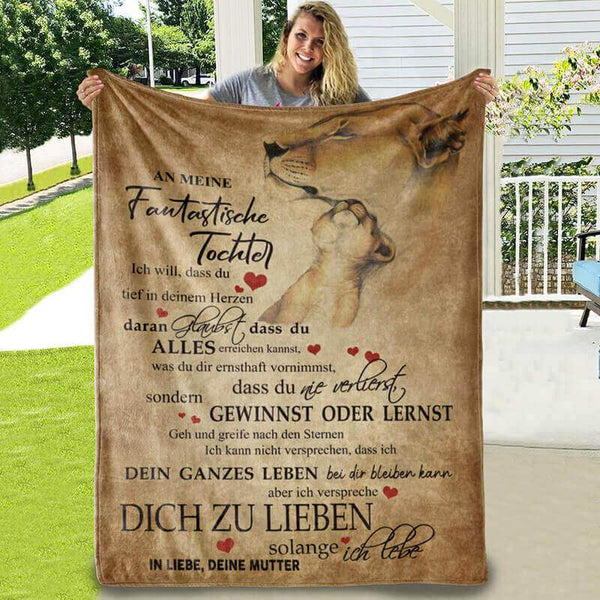 Divesart - Decke von Mutter zu Tochter - "Ich werde immer bei dir sein"