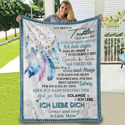 Divesart - Decke von Mutter zu Tochter - "Traumfänger"