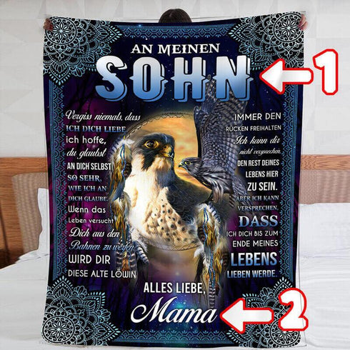 Divesart - Decke von Mutter zu Sohn - "Du bist meine Flügel"