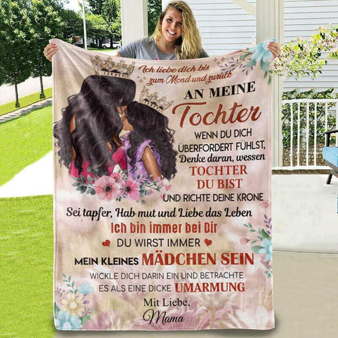 Divesart - Decke von Mutter zu Tochter - "Mamas Prinzessin"