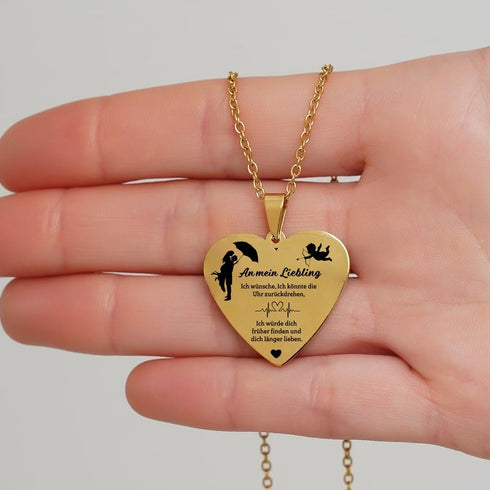 Deine Liebe inspiriert - Herzanhänger graviert für einen geliebten Menschen