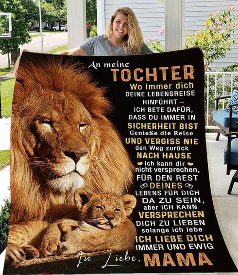 Divesart - Decke von Mutter zu Tochter - "Ich liebe dich am meisten auf der Welt"