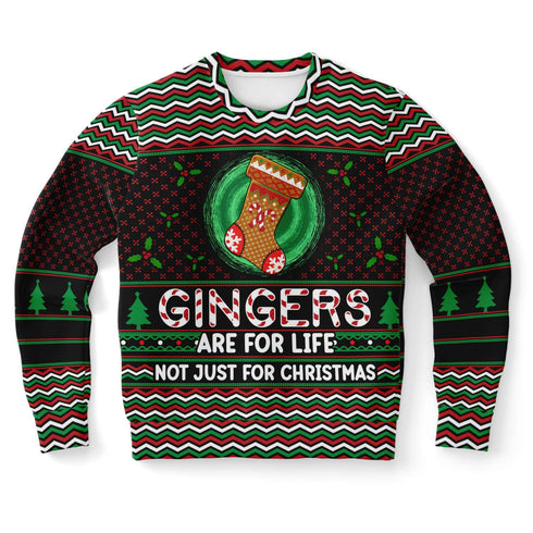 Weihnachtspullover - "Gingers are for life"