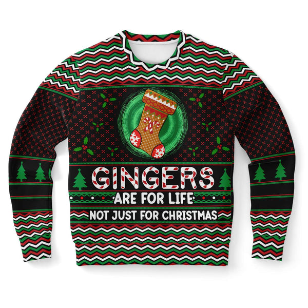 Weihnachtspullover - "Gingers are for life"