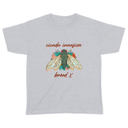 Divesart - Cicada invasion brood X - Standard Youth T-paita