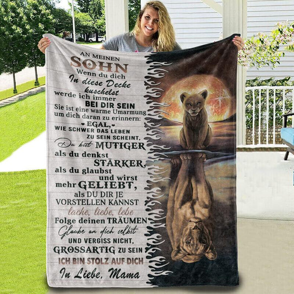 Divesart - Decke von Mutter zu Sohn - "Meine Stärke liegt in dir"