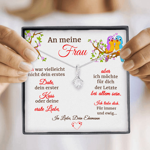 Divesart™ Halskette für Ehefrau "Die Neigung der Gefühle"