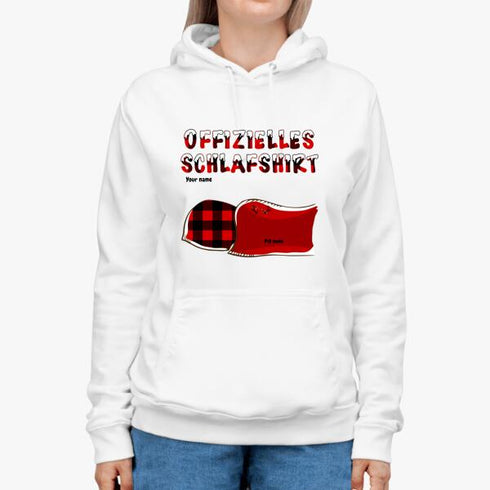 Personlig katt och hund Xmas tema Unisex T-shirt Officiell sömnskjorta - Julklapp till Pet Lover - Anpassad hoodie