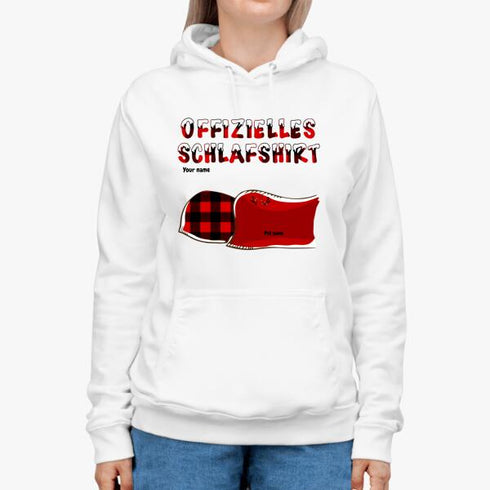 Personlig katt och hund Xmas tema officiell sömnskjorta - Julklapp till Pet Lover - Customizable