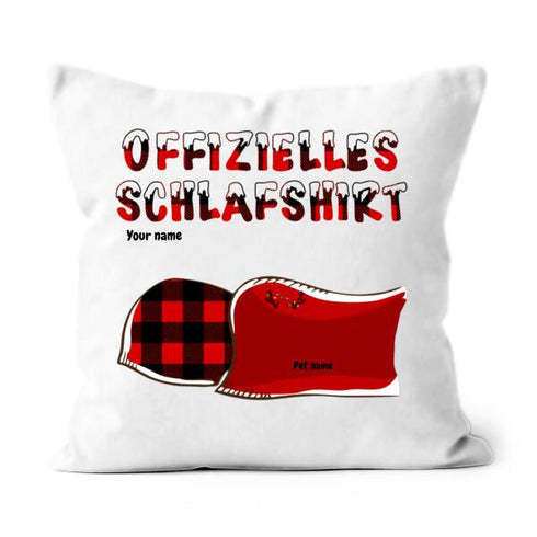 Personlig katt och hund Xmas tema officiell sömnskjorta - Julklapp till Pet Lover - Customizable