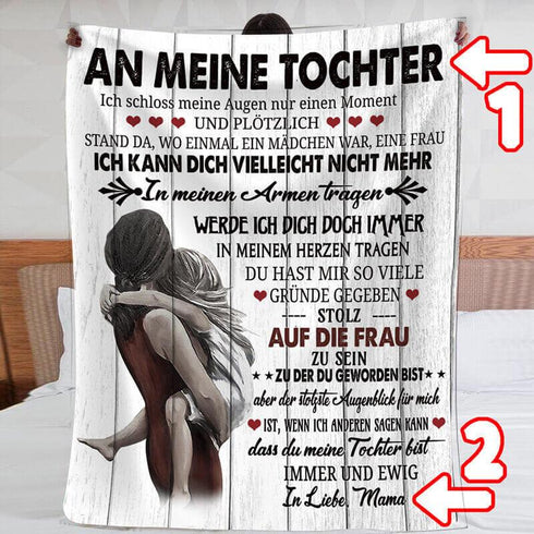 Divesart - Decke von Mutter zu Tochter - "Mein kleines Mädchen"
