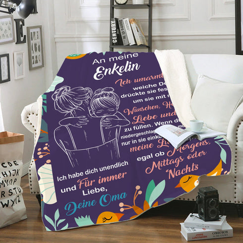 "An meine Enkelin" Decke - Liebe