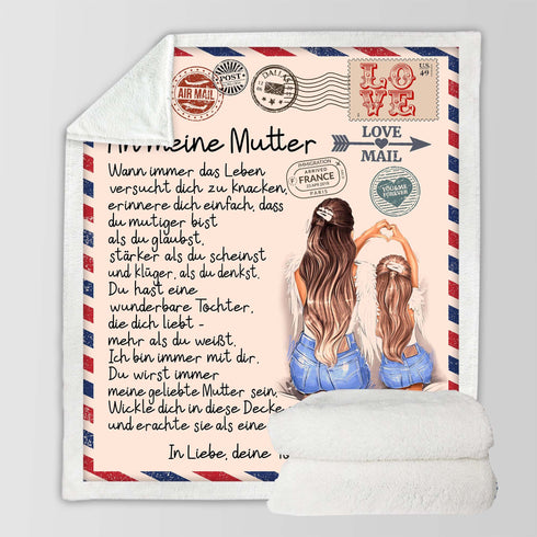 "An meine Mutter" Decke - Postkarte