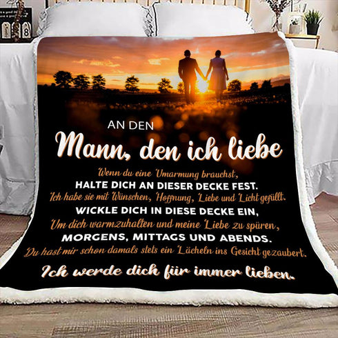 "An meine Mann" Decke - Gelassenheit