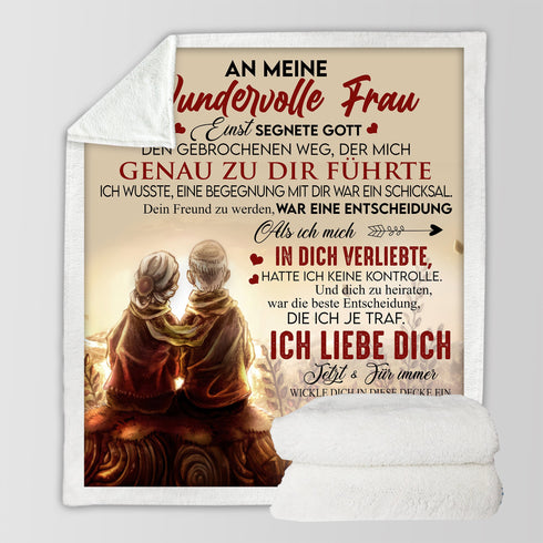 "An meine Frau" Decke - Gelassenheit 2