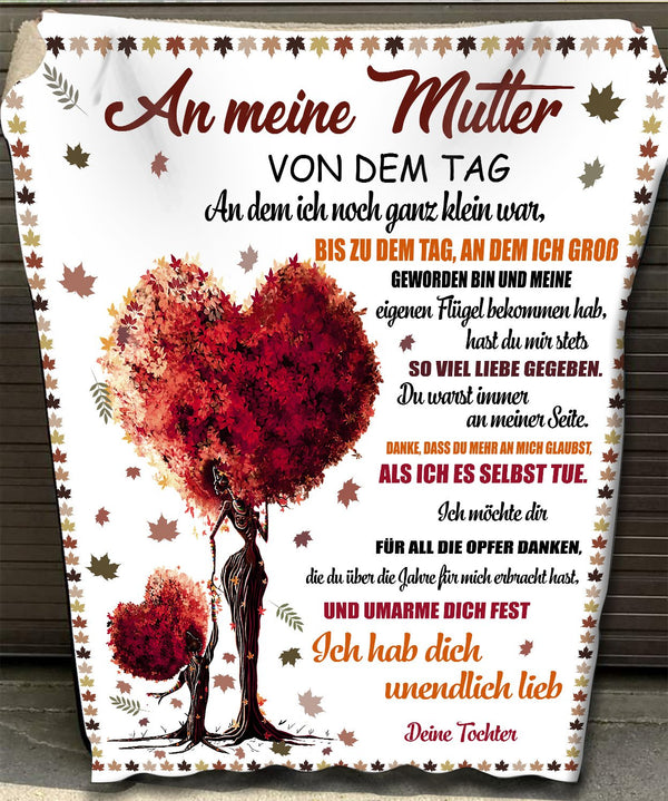 "An meine Mama" Decke - Baum