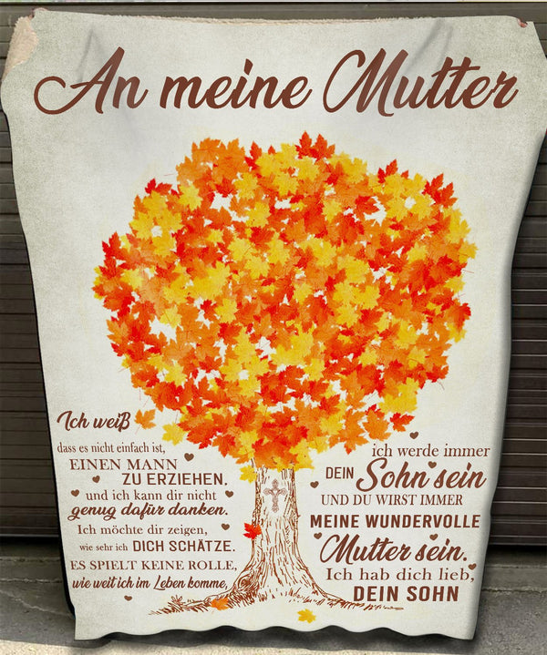 "An meine Mama" Decke - Baum