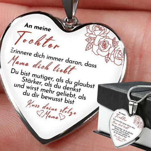 Divesart - Herz Halskette - Kuss, deine Mama