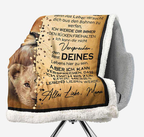 Divesart - Decke von Mutter zu Sohn - "Ich glaube an dich"