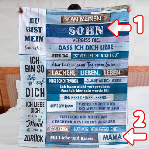 Divesart - Decke von Mutter zu Sohn - "Die Unvermeidlichkeit der Liebe"