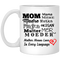 Mother Means Love In Every Language Mug Gift For Mom