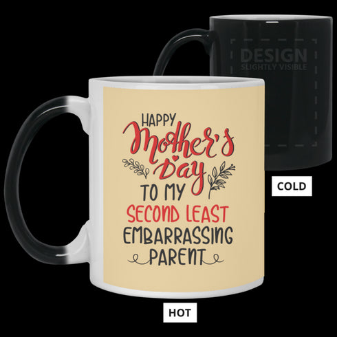 Happy Mother's Day To My Second Least Embarrassing Parent Mug Gift For Mom