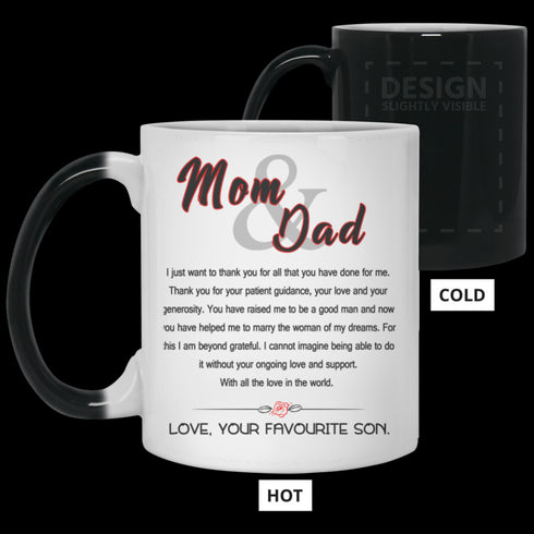 Divesart - Awesome Gift For Your Parents Thank You For Your Love Mug - Famh