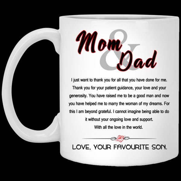 Awesome Gift For Your Parents Thank You For Your Love Mug - Famh