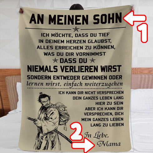 Divesart - Decke von Mutter zu Sohn - "Für meinen besten Jungen"