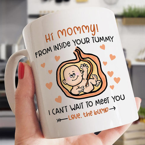 Mommy Can't Wait To Meet You Mug Gift For Mom