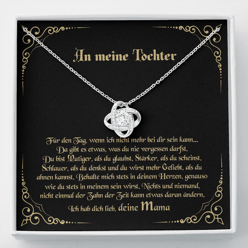 "An meine Tochter" Halskette - Mutig sein