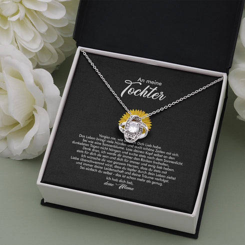 "An meine Tochter" Halskette - Sonnenblume