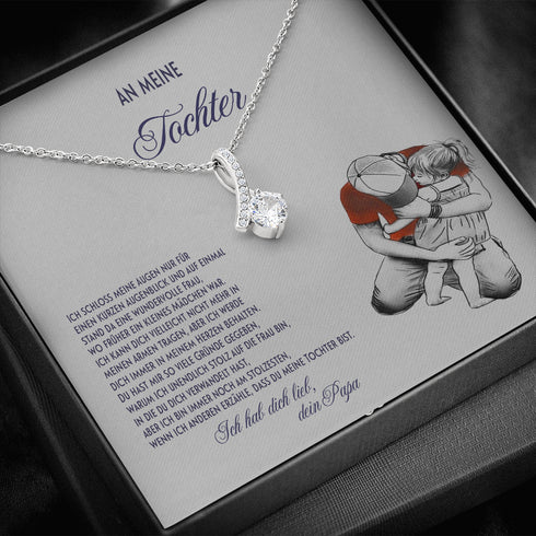"An meine Tochter" Halskette - Umarmung