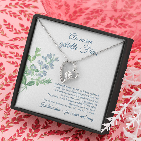 "An meine Frau" Halskette - Blume