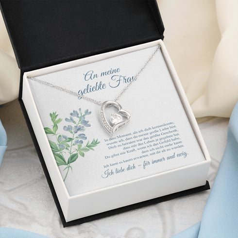 "An meine Frau" Halskette - Blume