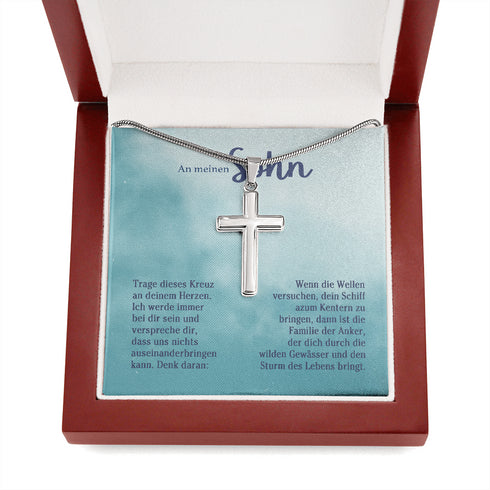 "An meine Sohn" Halskette - Kreuz