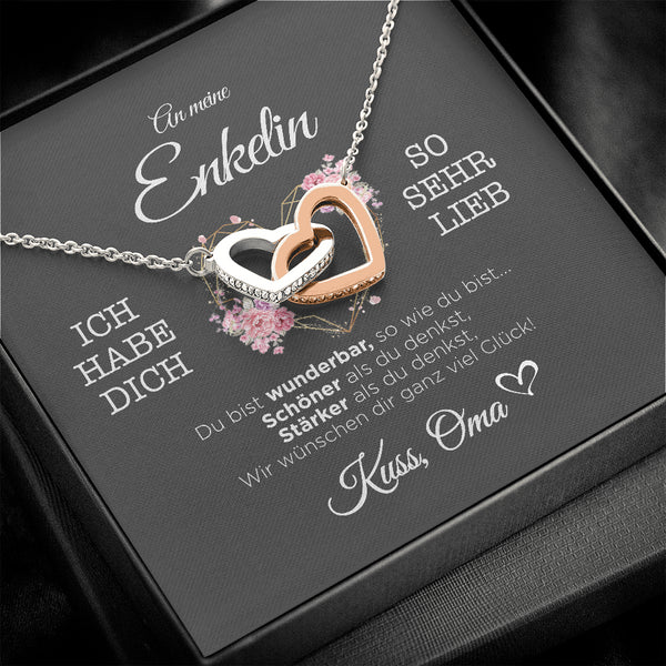 "An meine Enkelin" Halskette - Herzkranz