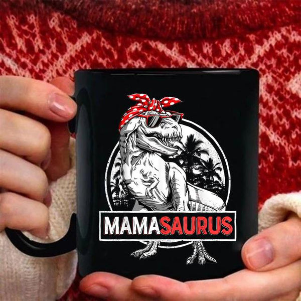 Gifts for mom - Mamasaurus t rex funny dinosaur mugs - GST