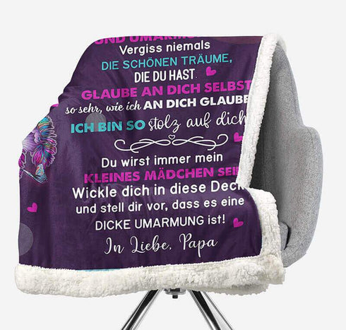 Divesart - Decke vom Vater an die Tochter - "Träume, die uns Flügel verleihen"