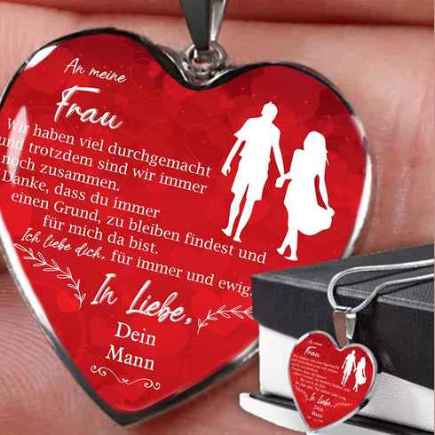 Divesart™ Halskette von Mann zu Frau "Ich liebe dich, für immer und ewig"