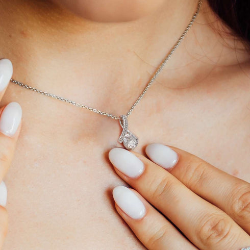 Weißgold Stil-Halskette - An meine zukünftige Frau