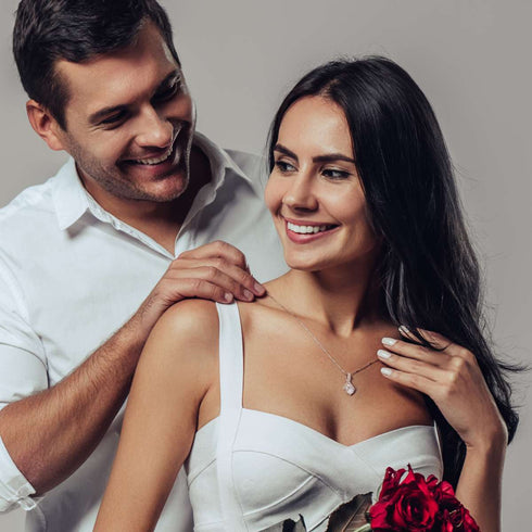 Weißgold Stil-Halskette - An meine zukünftige Frau