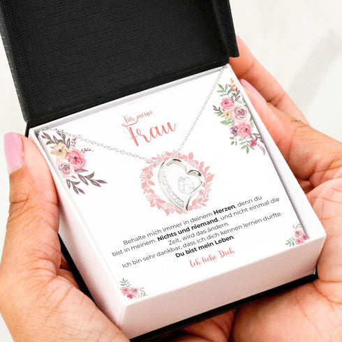 Weißgold Halskette Spezial - An meine Frau